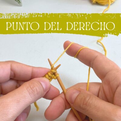 Cómo tejer el punto del derecho en dos agujas para principiantes