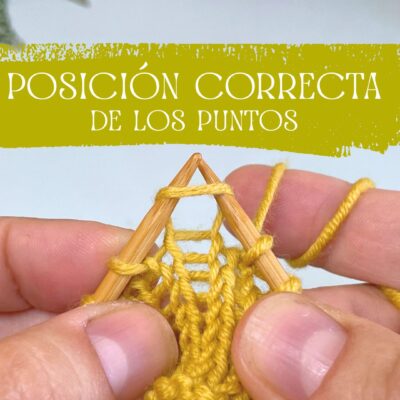 Posición correcta de los puntos en las agujas