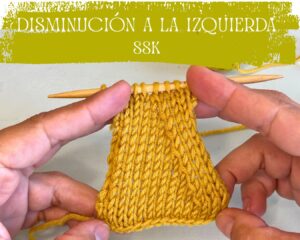 Disminuciones hacia la izquierda en punto a dos agujas