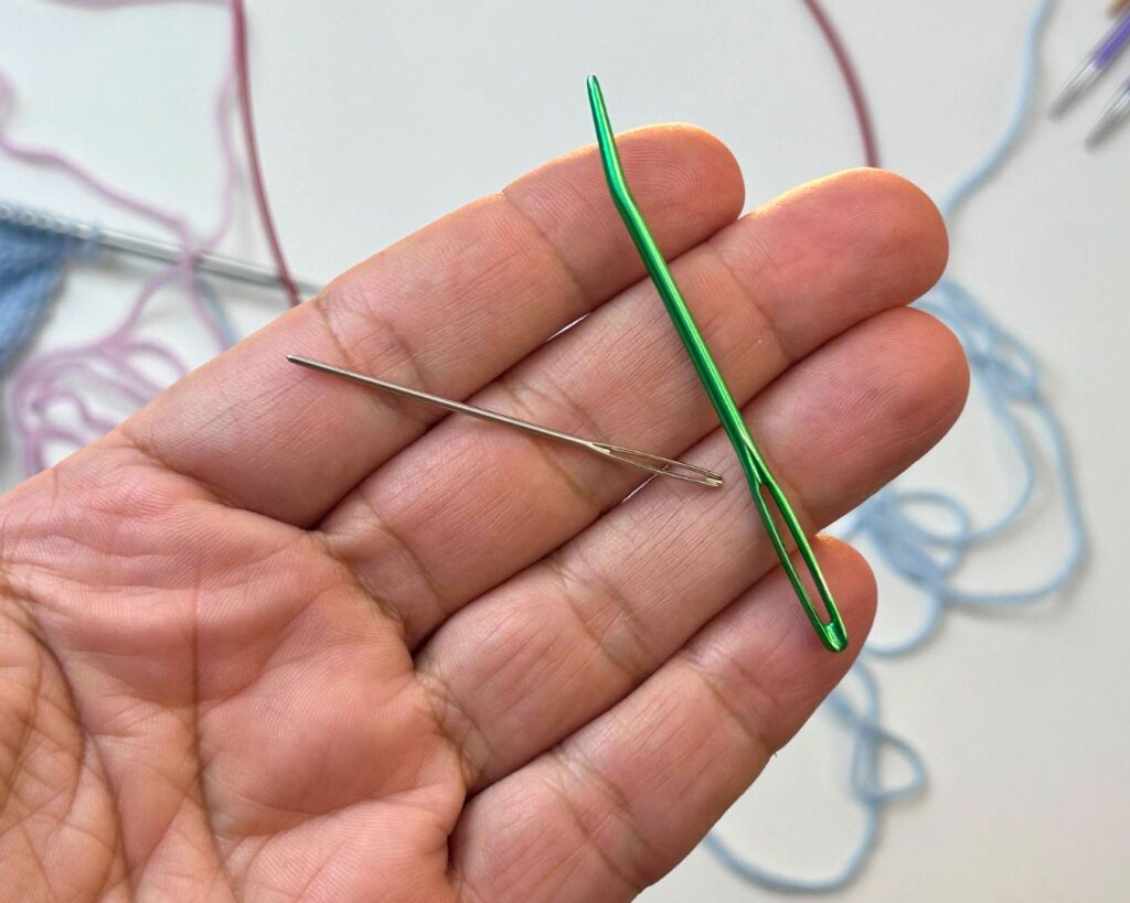 Agujas laneras, siempre con la punta roma